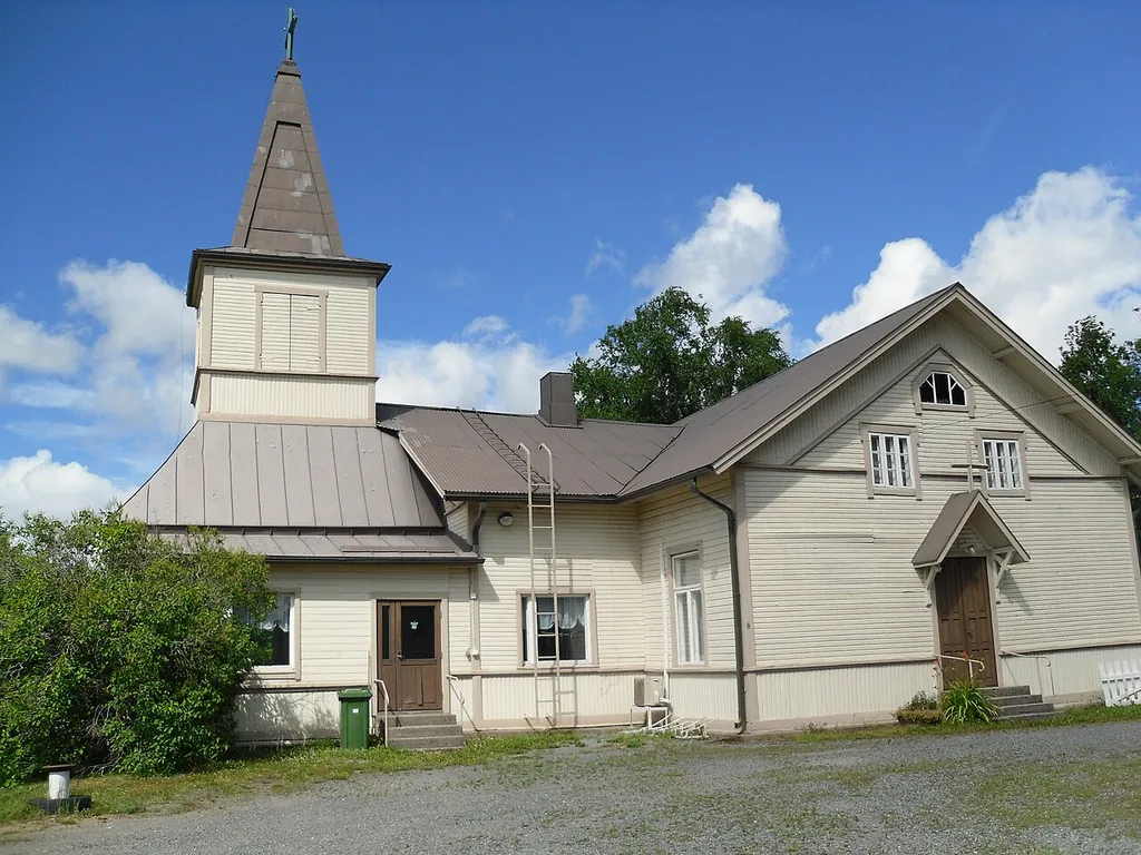 Lattomeri village church in Pori, Finland