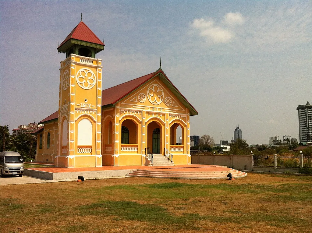 Samray Church, Bangkok, the first Presbyterian church in Thailand, founded 1849