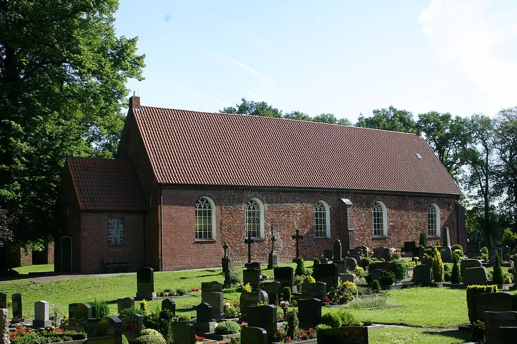 Historic Ss. Mary und Nicholas Church in Steenfelde, district of Leer, East Frisia, Germany