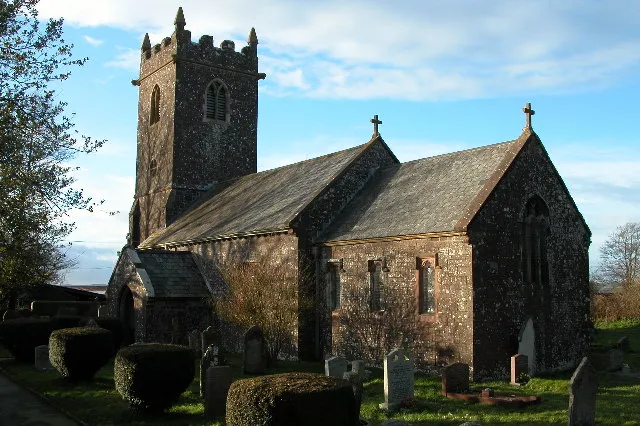 St David's parish church, Thelbridge, Devon, seen from the southeast