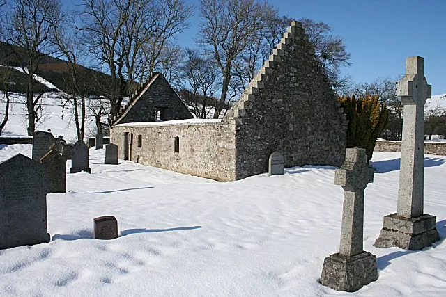 Forbes Parish Kirk The ruined kirk from the south-east. The surrounding kirkyard continued in use long after the kirk itself was abandoned.