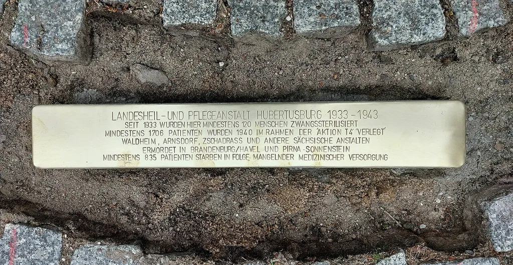 Stolperschwelle Landesheil- und Pflegeanstalt Hubertusburg