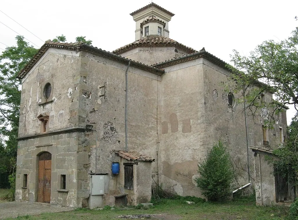 Olot - Church Sant Francesc at the volcano Montsacopa