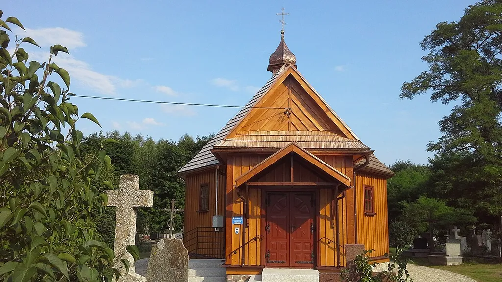 Elewacja cerkwi cmentarnej Kazańskiej Ikony Matki Bożej w Czarnej Wielkiej