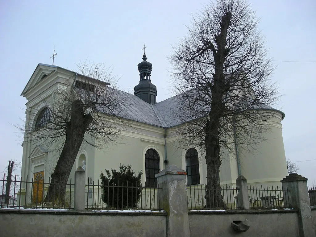 The church in Osiek, Poland.