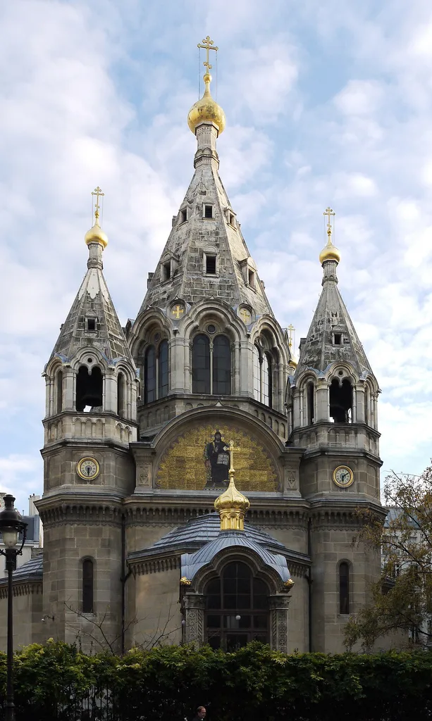 Orthodox church Saint Alexandre Nevski - rue Daru - Paris 8th district (France)