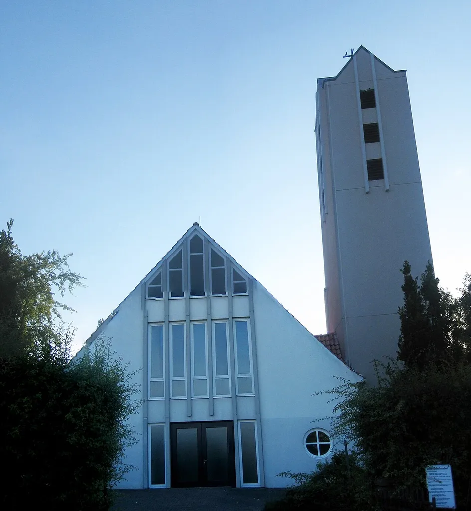 Luther church in Kirchlengern, District of Herford, North Rhine-Westphalia, Germany.