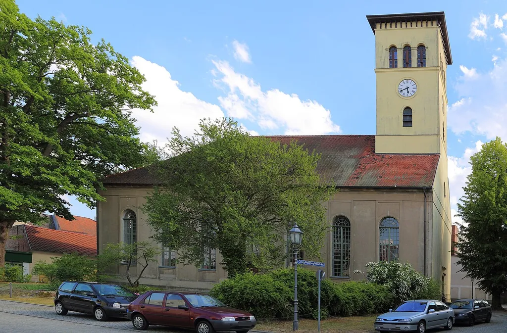 Protestant City Church (Stadtkirche) in Golßen, Landkreis Dahme-Spreewald, Brandenburg, Germany.