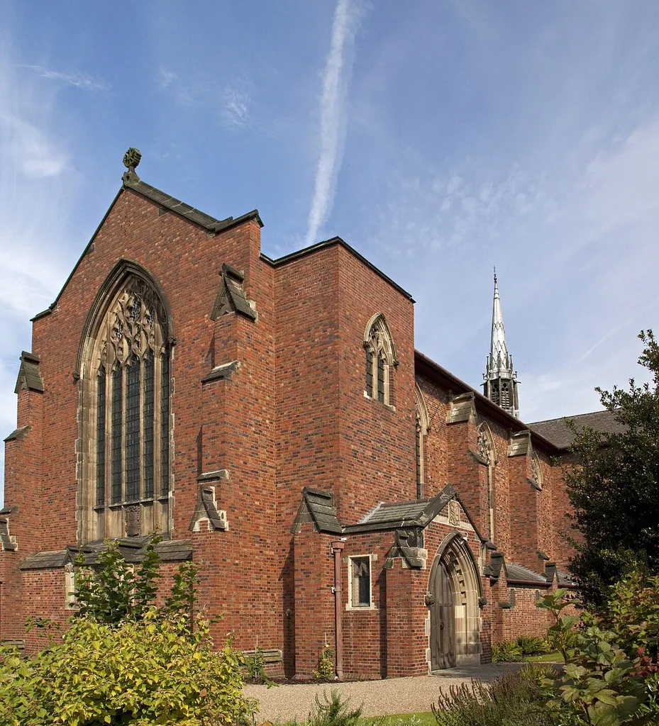 The Parish Church of St Andrew, Oxhill Road, Birmingham. Built between 1907-1909. This was one of the churches designed by William Henry Bidlake, a leading figure of the Arts and Crafts movement in Birmingham and Director of the School of Architecture at Birmingham School of Art from 1919 until 1924.
