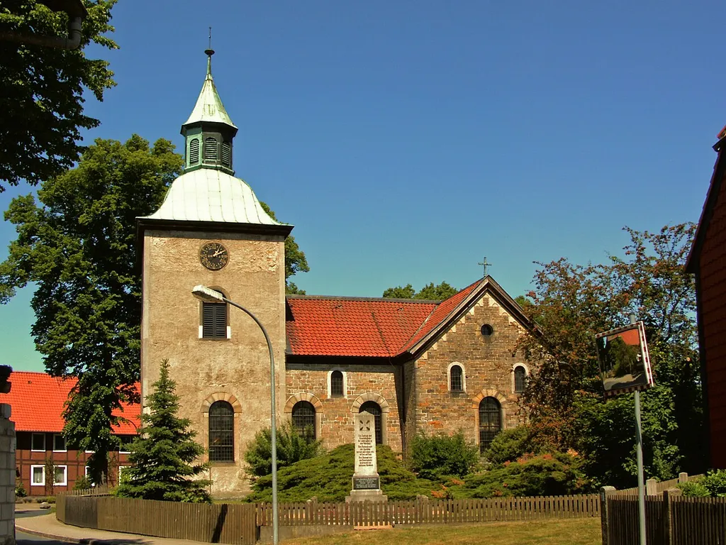 Evangelische Kirche in Grafhorst, Landkreis Helmstedt.