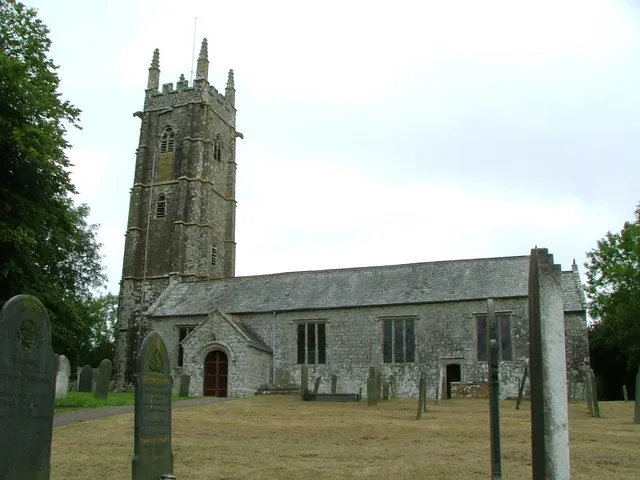 Alwington Parish Church. Dedicated to St Andrew,this is mainly 15c with the porch rebuilt in the 17c
