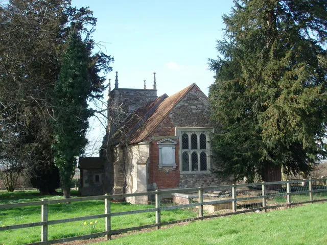 St Nicholas' parish church, Hulcote, Bedfordshire, seen from the east