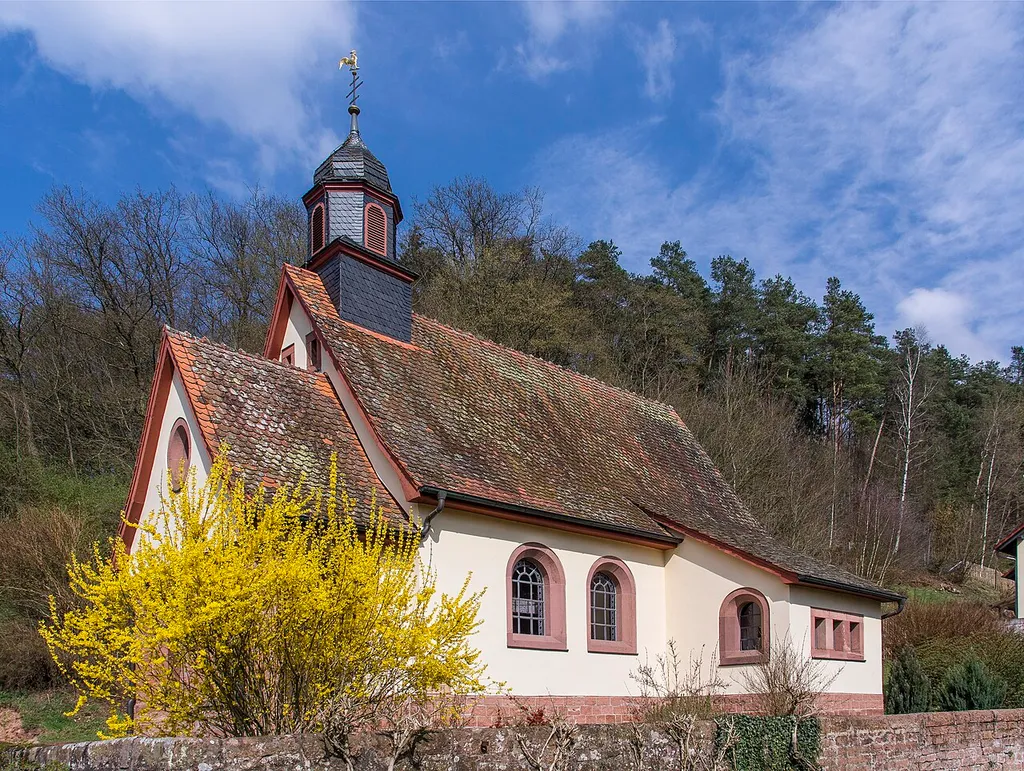 Church of the holy Barbara in Kirchzell/Ottorfszell Kreis Miltenberg/Bavaria