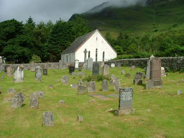 Arnisdale Free Church of Scotland. Nestling beneath the slopes of Beinn Sgritheall.