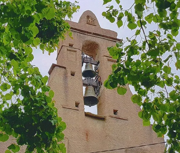 Casalta, Ampugnani (Corse) - Campanile de l'église de l'Annonciation.