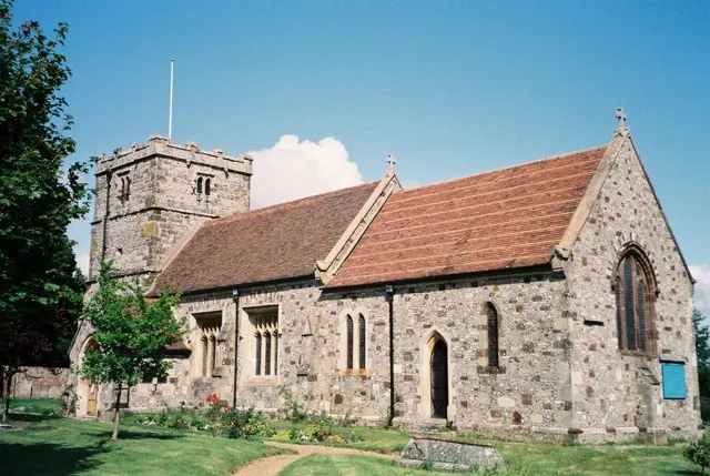 Church of England parish church of St. John the Baptist, Spetisbury, Dorset: view from the southeast