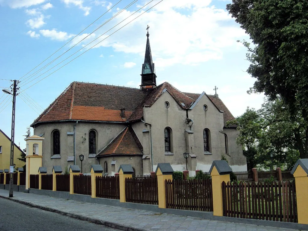 The church in Mieścisko, Poland.