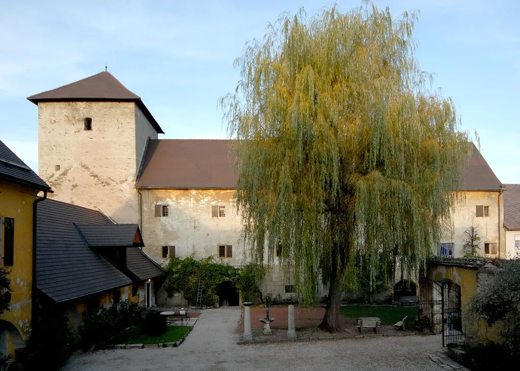 Duke's castle on Burggasse #9, city of St. Veit an der Glan, Carinthia, Austria, EU