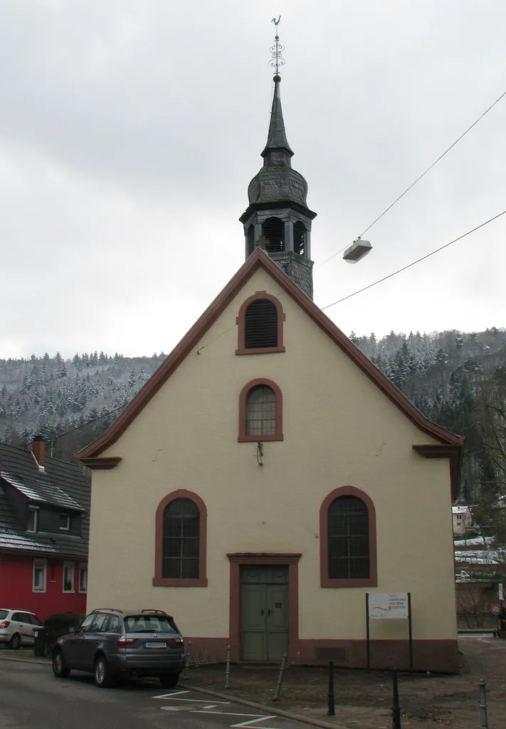 ehemalige evangelische Kirche in Heidelberg-Ziegelhausen, heute Textilmuseum