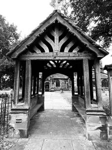 Lych gate to Church of St. Bartholomew