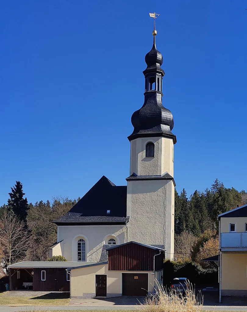 Evangelisch-lutherische St.-Margareten-Kirche Bobenneukirchen, Gemeinde Bösenbrunn, Vogtlandkreis, Sachsen, Deutschland