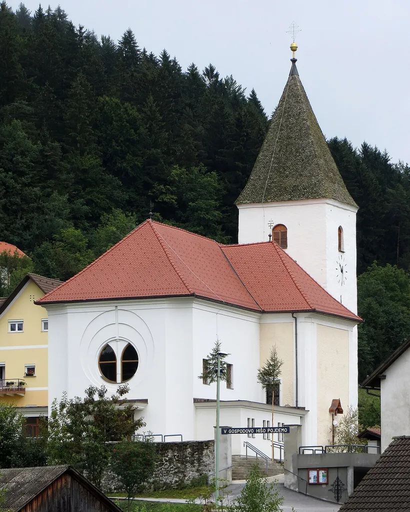 Saint Giles's Church in Šentilj pod Turjakom, Municipality of Mislinja, Slovenia