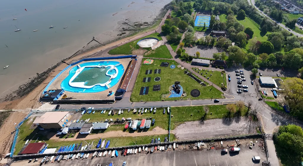 Aerial view of The Strand Lido &amp; Leisure Park (2)