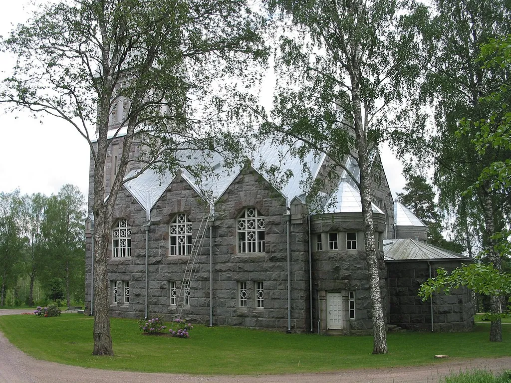 Västanfjärd New Church in Västanfjärd, Kimitoön, Finland.