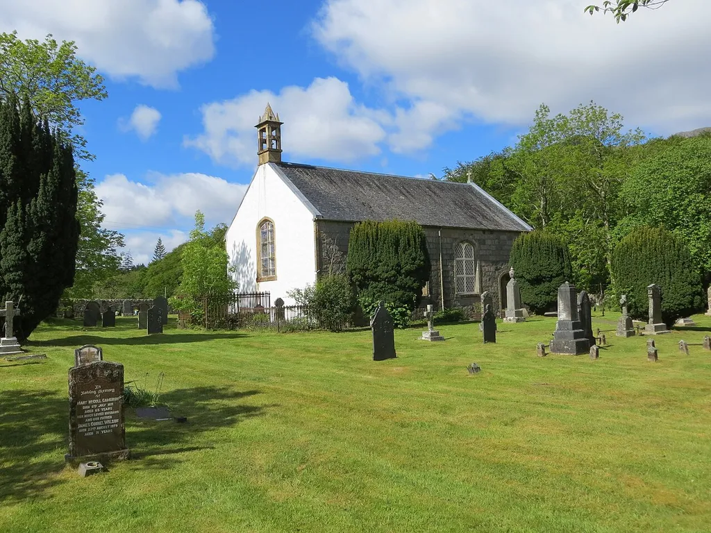 Ardgour Parish Church and part of its burial ground
