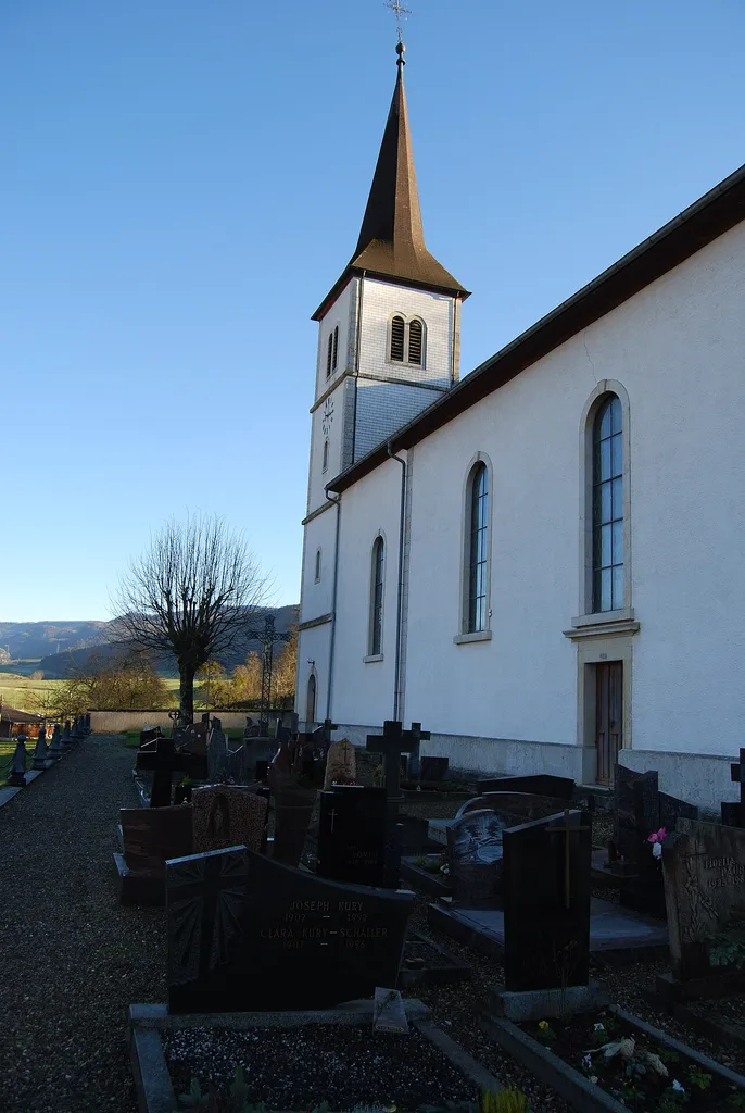 Church of Courchapoix, canton of Jura, Switzerland