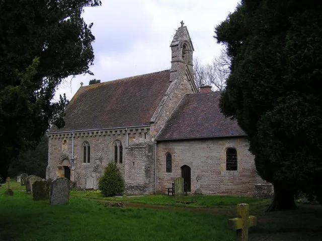 St Peter's parish church, Rous Lench, Worcestershire, seen from the south