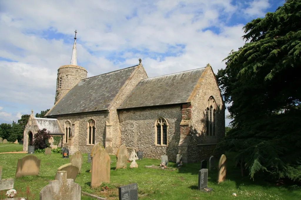St Mary's church, Titchwell, Norfolk, England. It is a Church of England church.