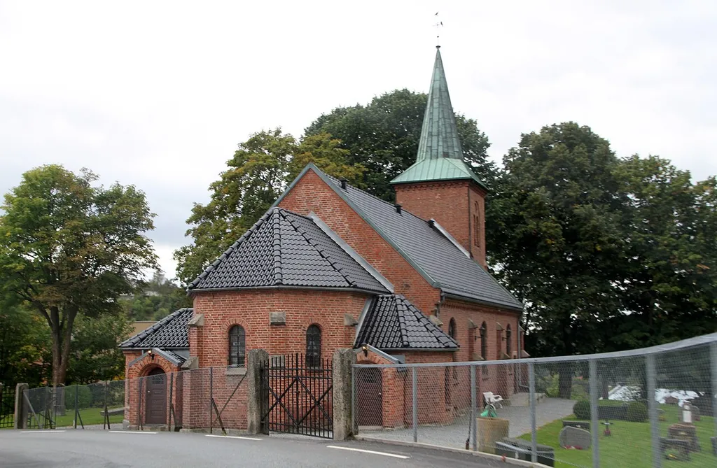 Tistedal church, east of Halden city, Norway