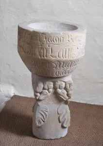 Baptismal font of Church Lederhose (Thüringen)
