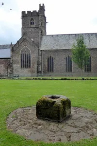 Crossbase in garden of Church of St Mary