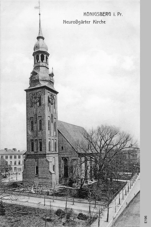 Die Neurossgärter Kirche in Königsberg