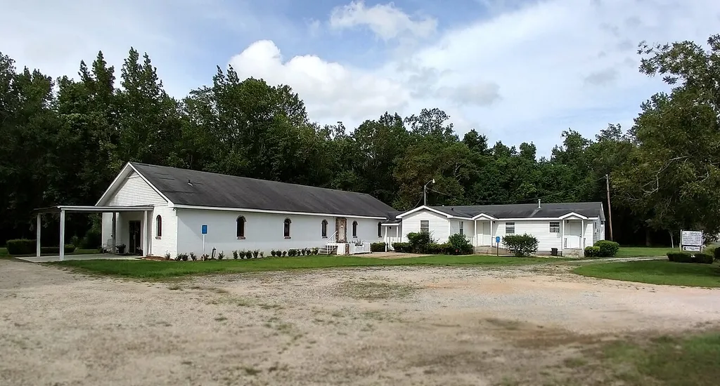 St. Adorka’s African Universal Church, founded by Laura Adorkor Kofi in 1929 in Belforest, a community in Daphne, Alabama.