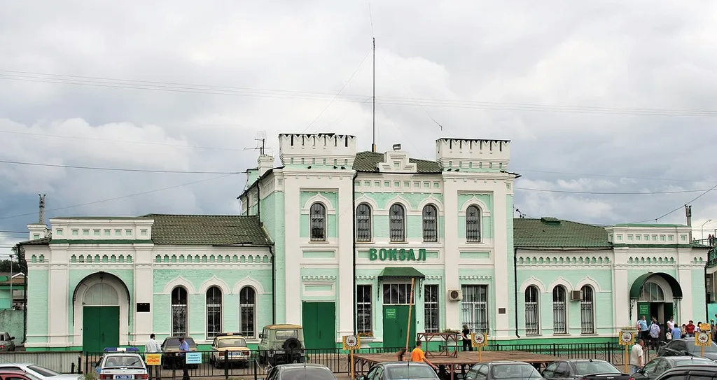 Railway terminal in Golitsyno, Moscow Oblast, Russia
