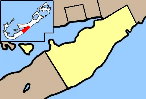 Location map of Paget Parish, Bermuda