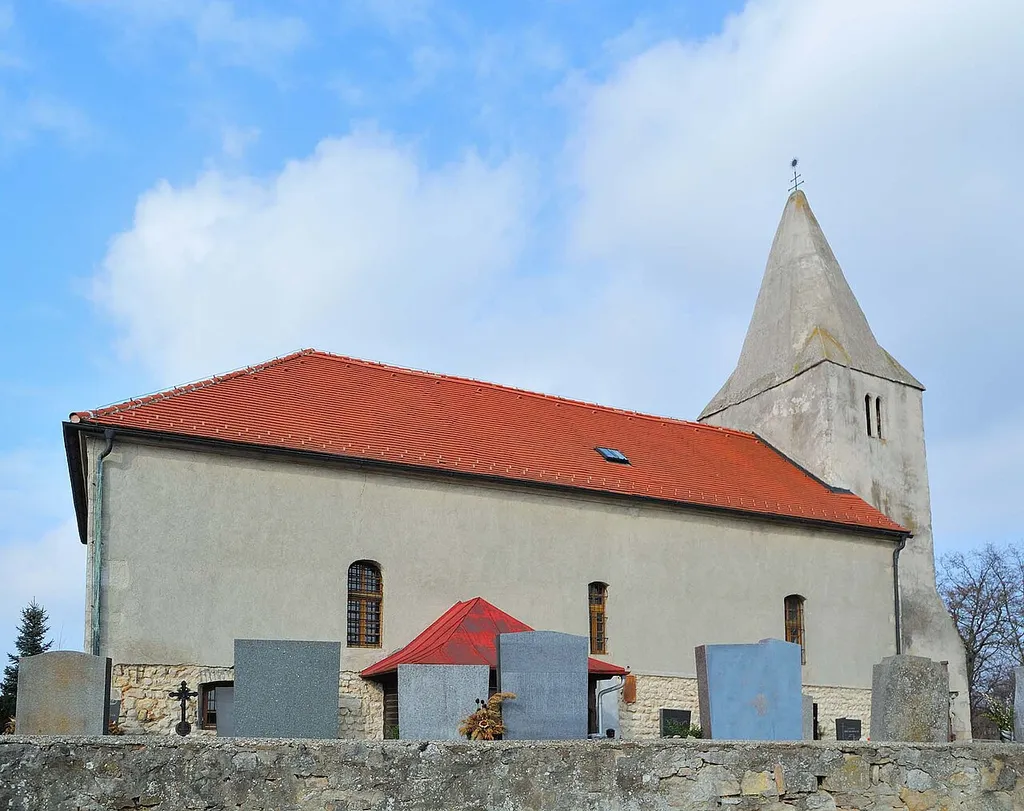 Catholic church in Schönabrunn, Municipality Prellenkirchen, Lower Austria, Austria