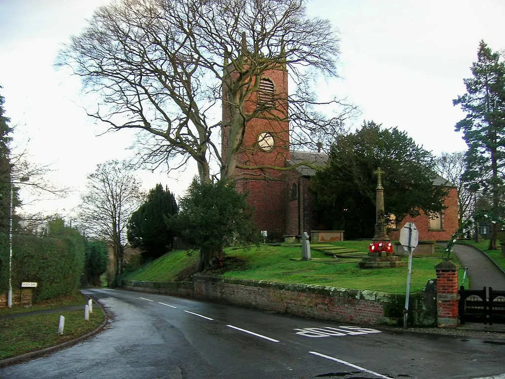 Goostrey church, view looking north