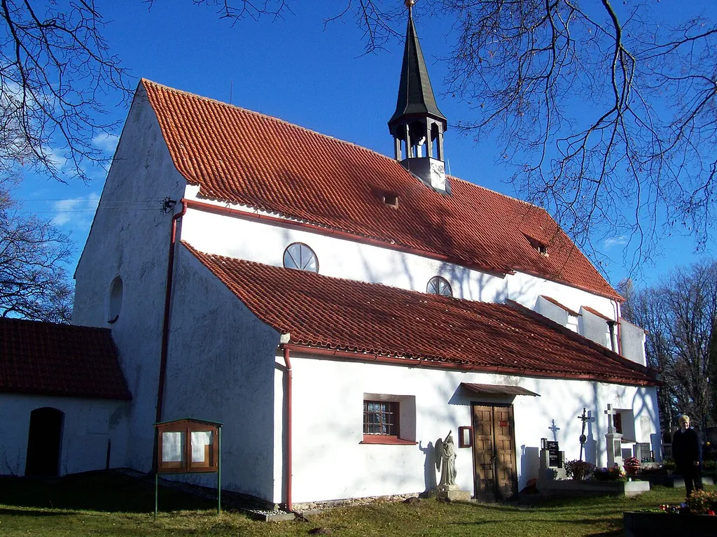 Church in Dobrš village, Strakonice district, the Czech republic