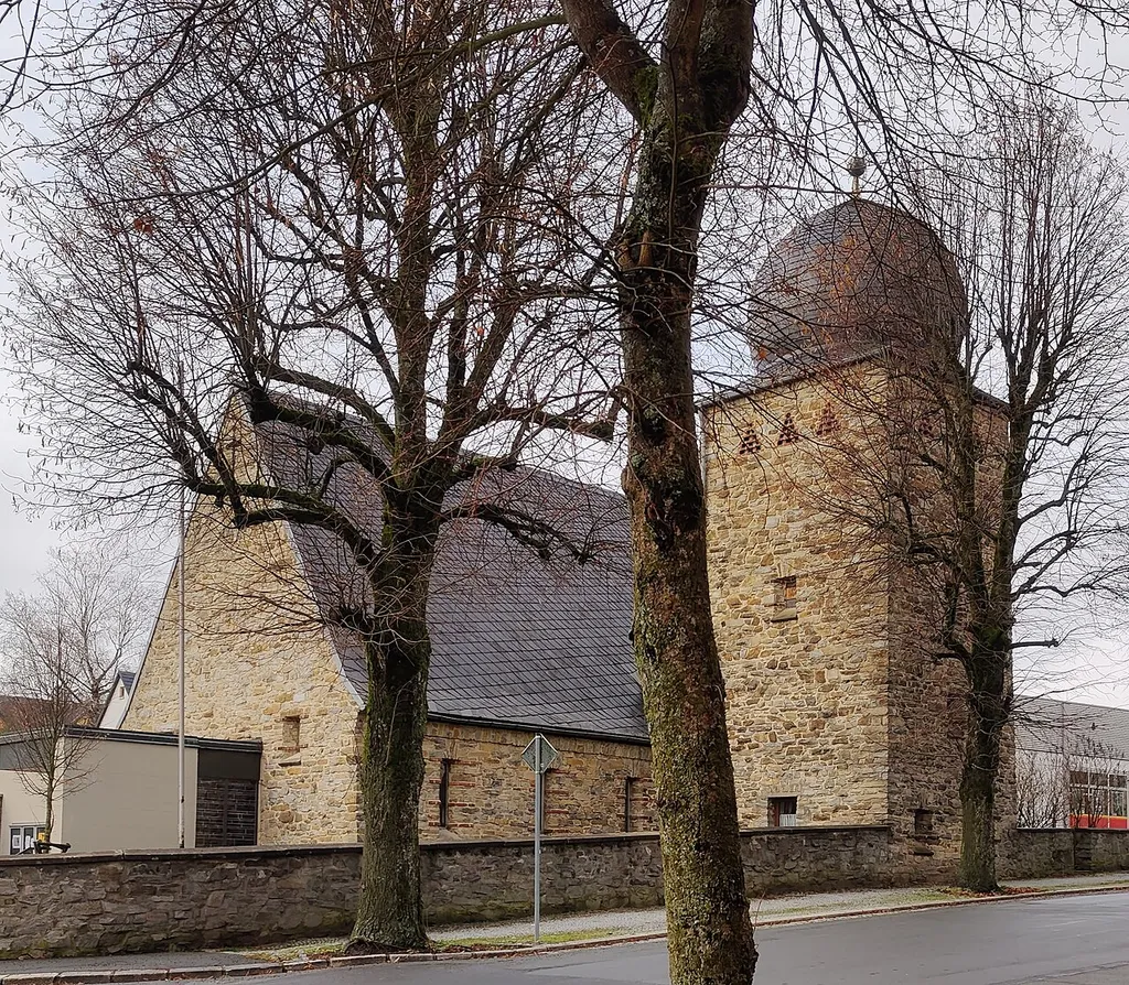 Katholische Pfarrkirche Christkönig Helmbrechts, Oberfranken, Bayern, Deutschland