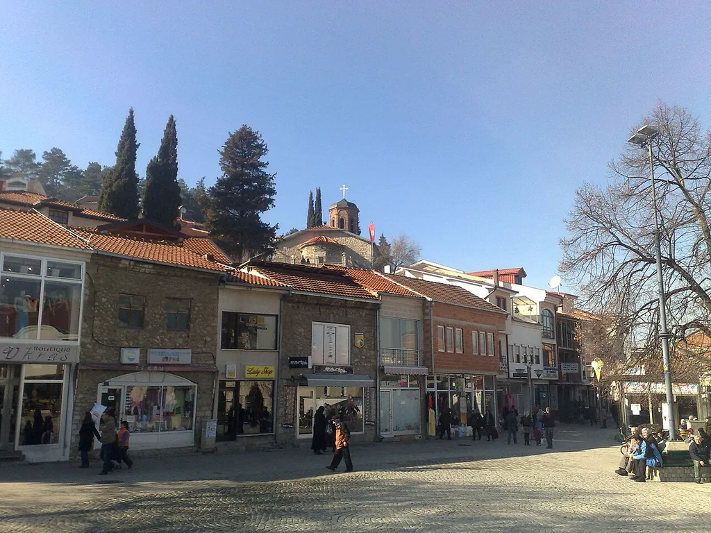 The church of the Holly Mother of God in the center of Ohrid, Macedonia