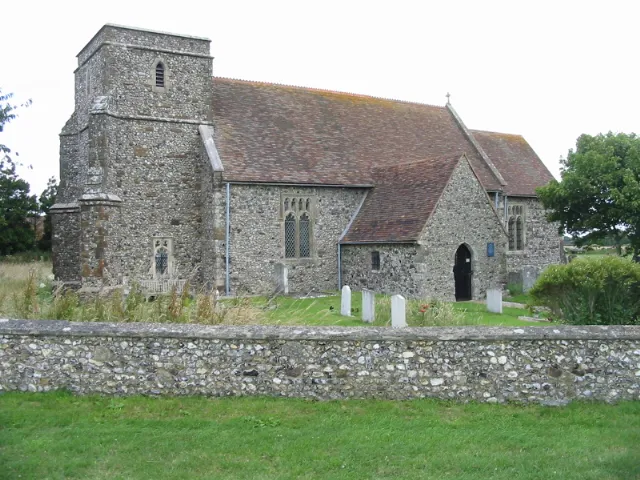 The church of St Mary, Capel-Le-Ferne Not used for regular worship but it remains a consecrated building.