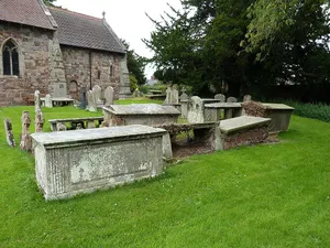Group of 6 chest tombs approximately 15 metres to south of chancel of Church of St Lucia