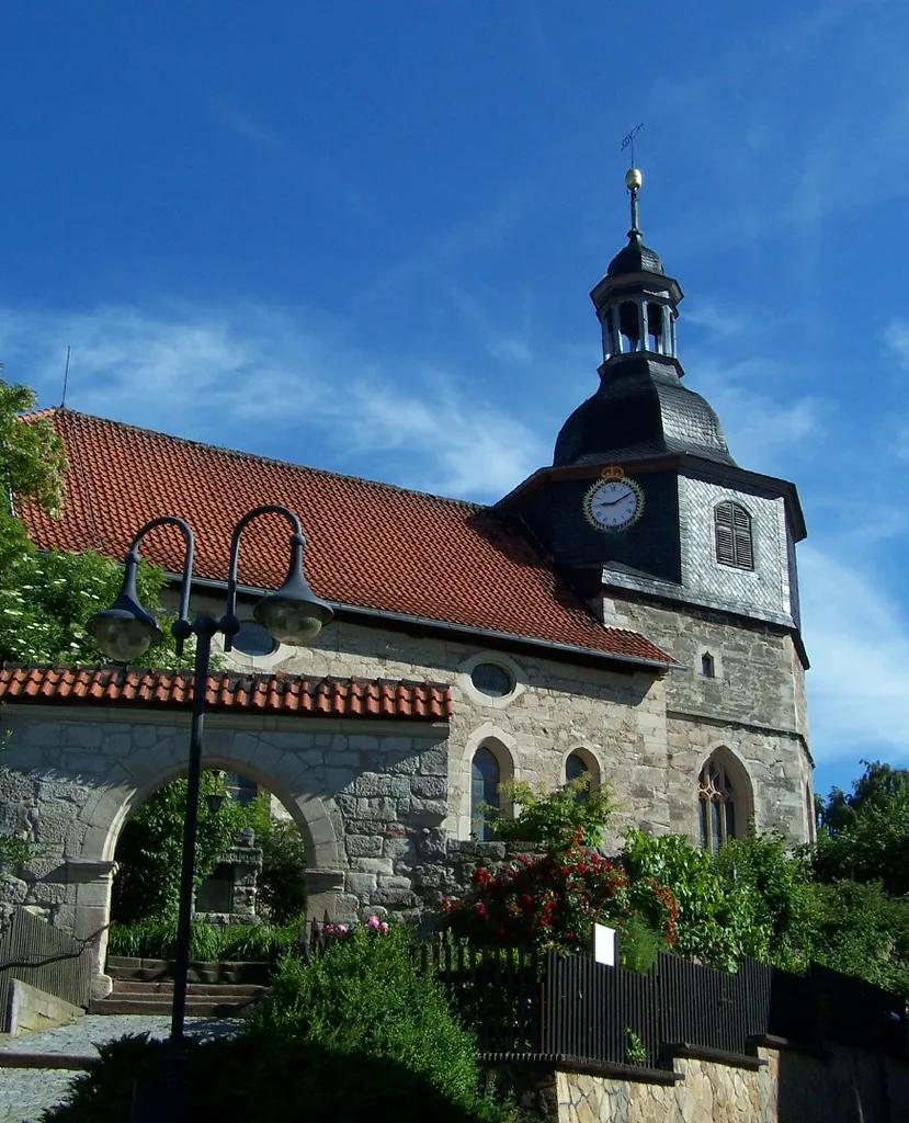 The Martin Luther church in Möhra village.