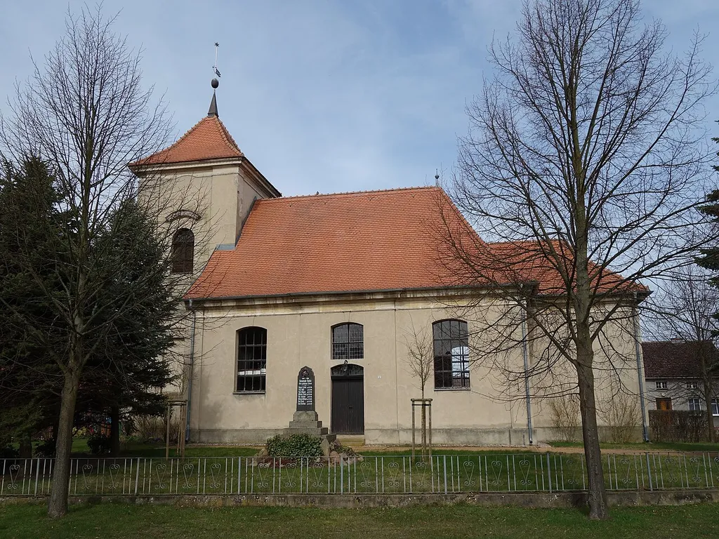 Southern view of church in Babitz, Wittstock municipality, Ostprignitz-Ruppin district, Brandenburg state, Germany