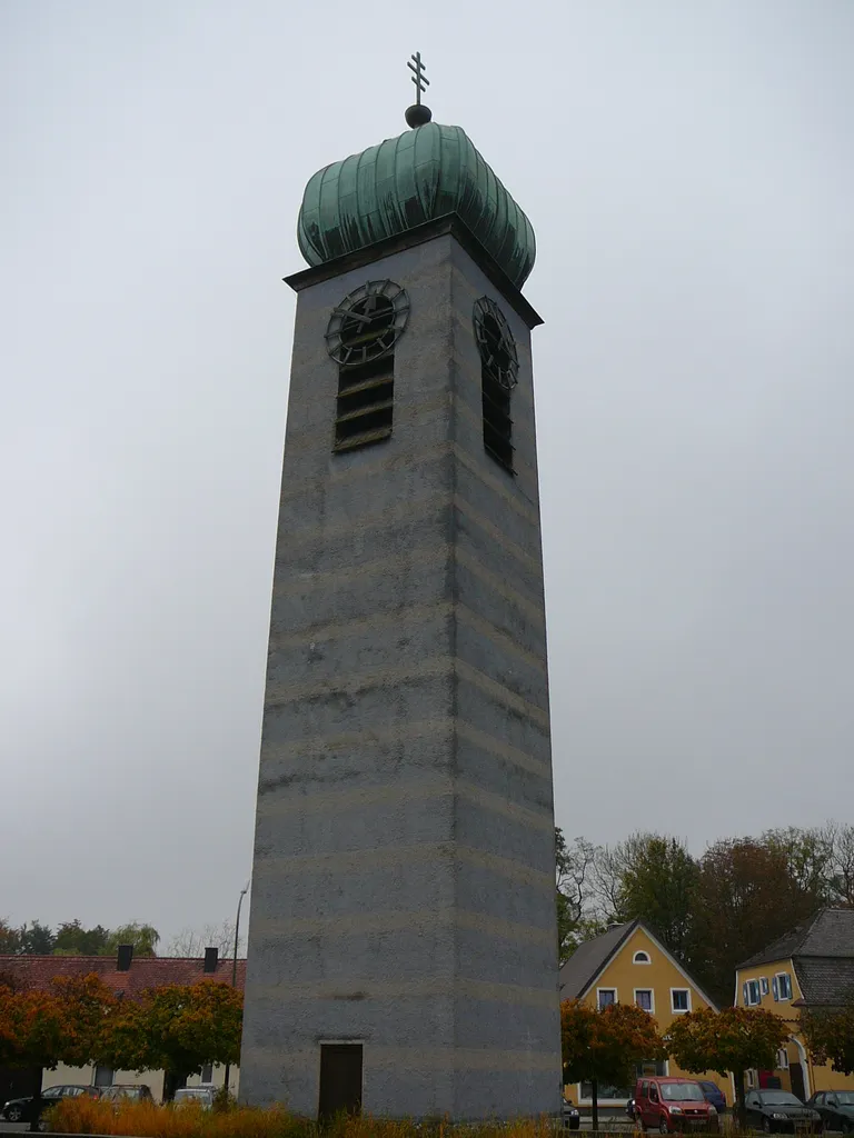 steeple of the roman catholic church St. Elisabeth in Planegg