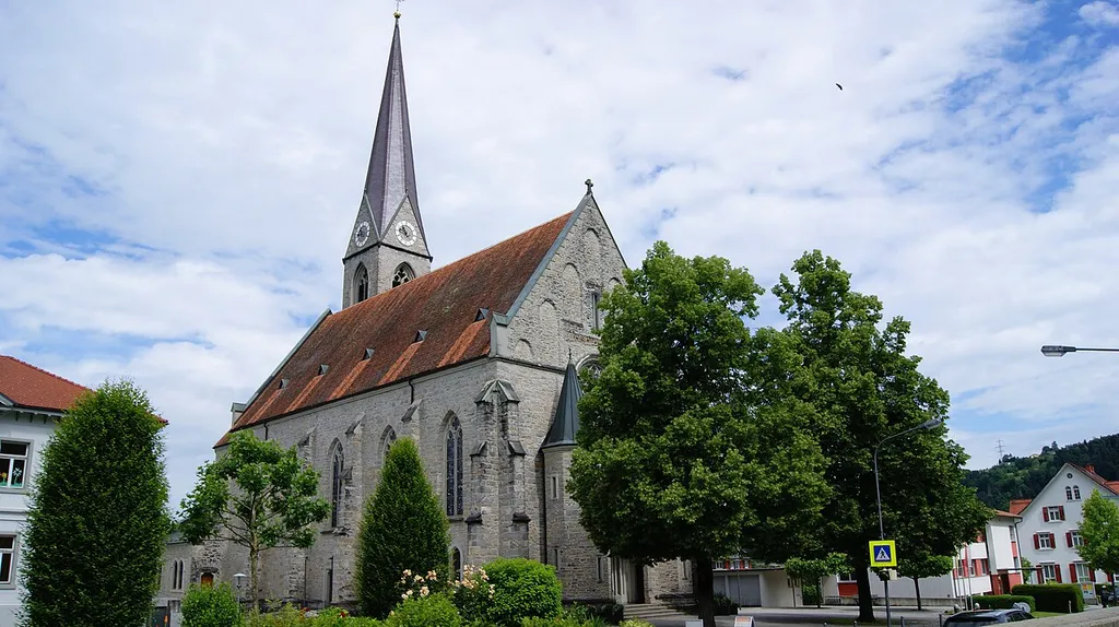 Parish church in Schwarzach in Vorarlberg, Austria.